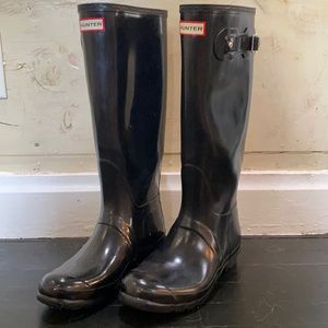 Black Hunter Rain Boots (Size 9)